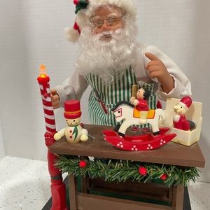 Vintage 1993 Santa’s Workshop Lighted Musical by Holiday Creations